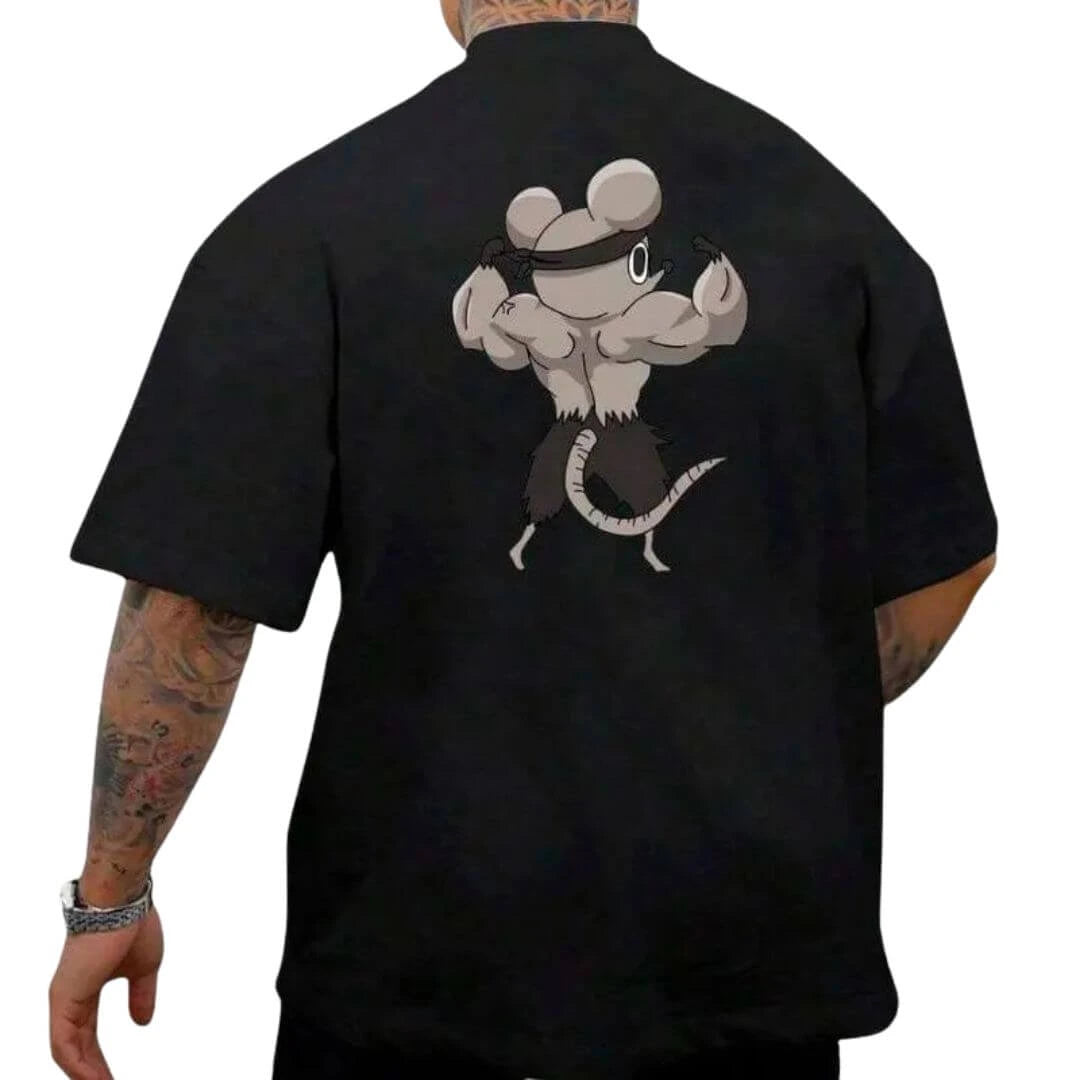 camiseta oversized masculina estampada