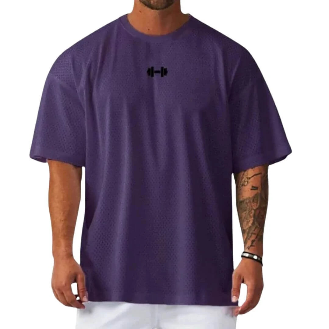 camiseta oversized algodão